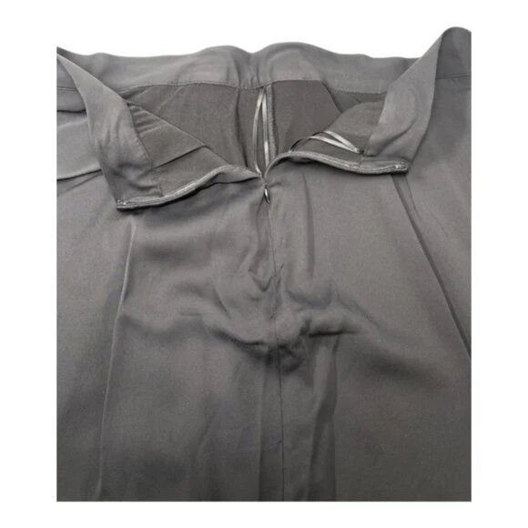 Reiss Zaria Asymmetric Midi-Skirt Black Size US 12 New with Tags - Picture 3 of 4